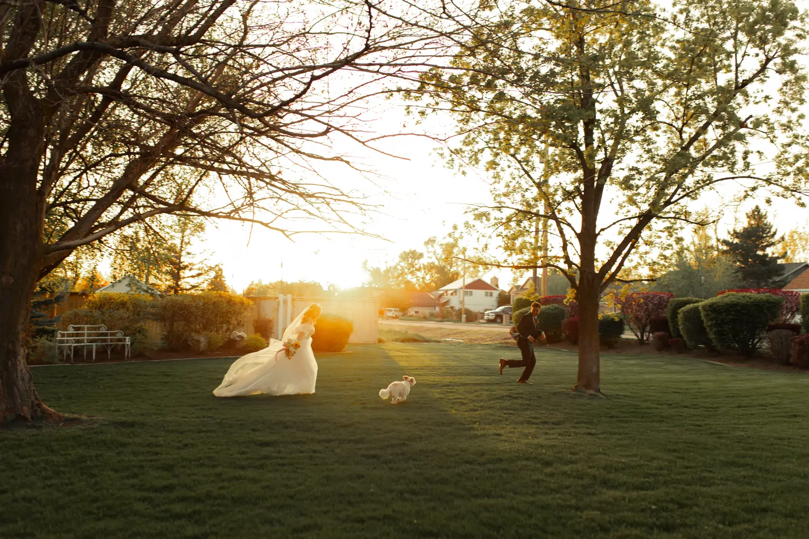 Shadrac and Darian on their wedding day, April 2025