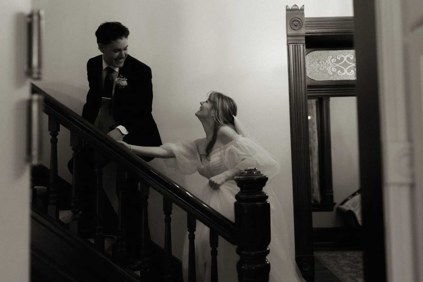 Shadrac and Darian on their wedding day, April 2025